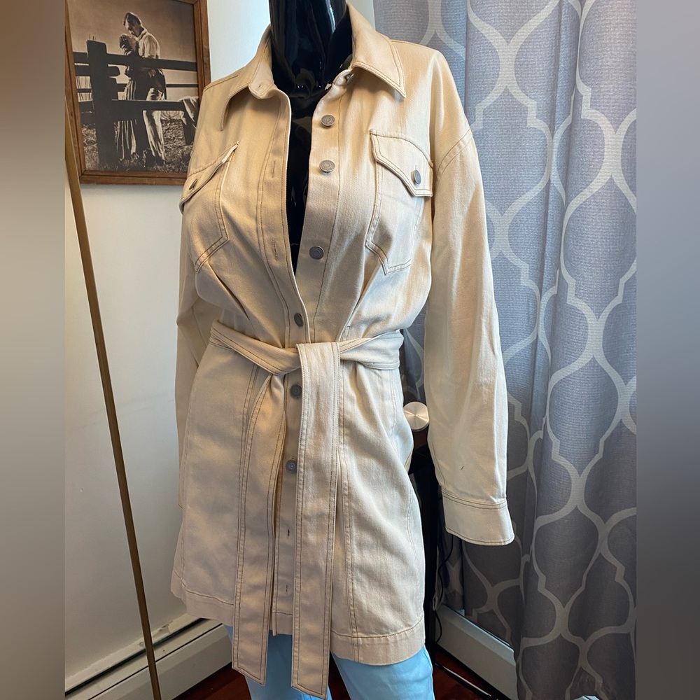 Stockholm Atelier & Other Stories Women Ivory Denim Jacket 8